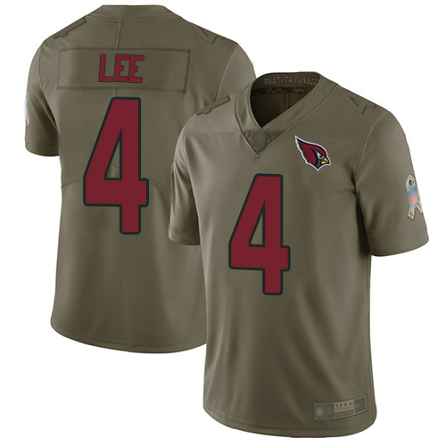 Arizona Cardinals Limited Olive Men Andy Lee Jersey NFL Football #4 2017 Salute to Service->arizona cardinals->NFL Jersey